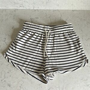 H&M Striped Cotton Blend Shorts with Drawstring (new!)​